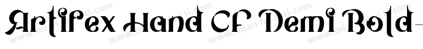 Artifex Hand CF Demi Bold字体转换